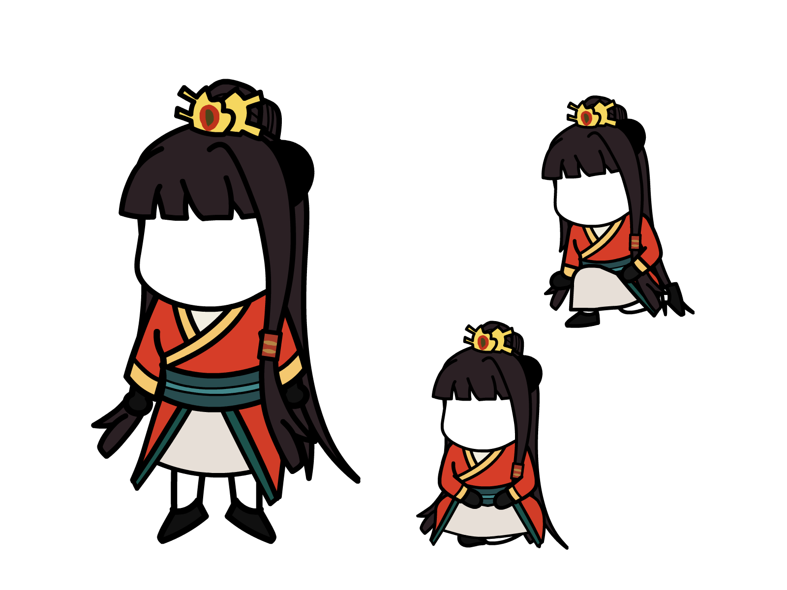 人物图-玄幻修仙-多动作-女2