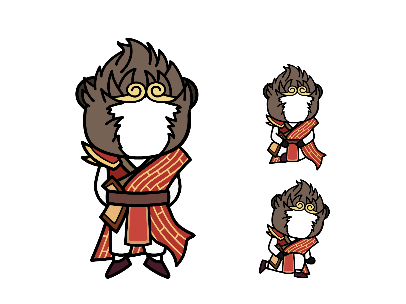 人物图-玄幻修仙-多动作-男2